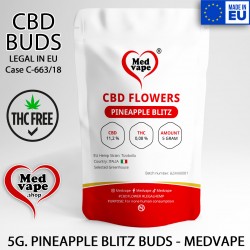 CBD BUDS PINEAPPLE BLITZ 5G. FLOWERS - MEDVAPE THC WEED MEDVAPE